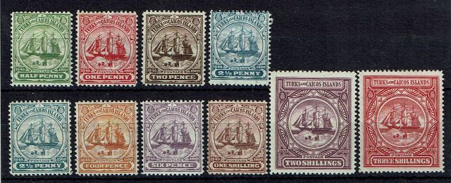 Image of Turks & Caicos Islands SG 101/9 VLMM British Commonwealth Stamp